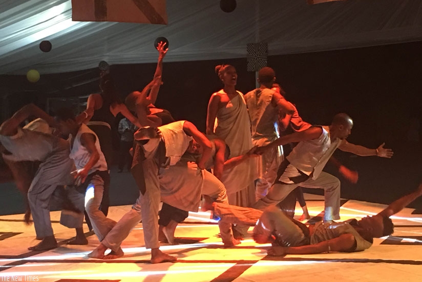 Mashirika actors perform 'Rwanda Nziza'. (Courtesy).