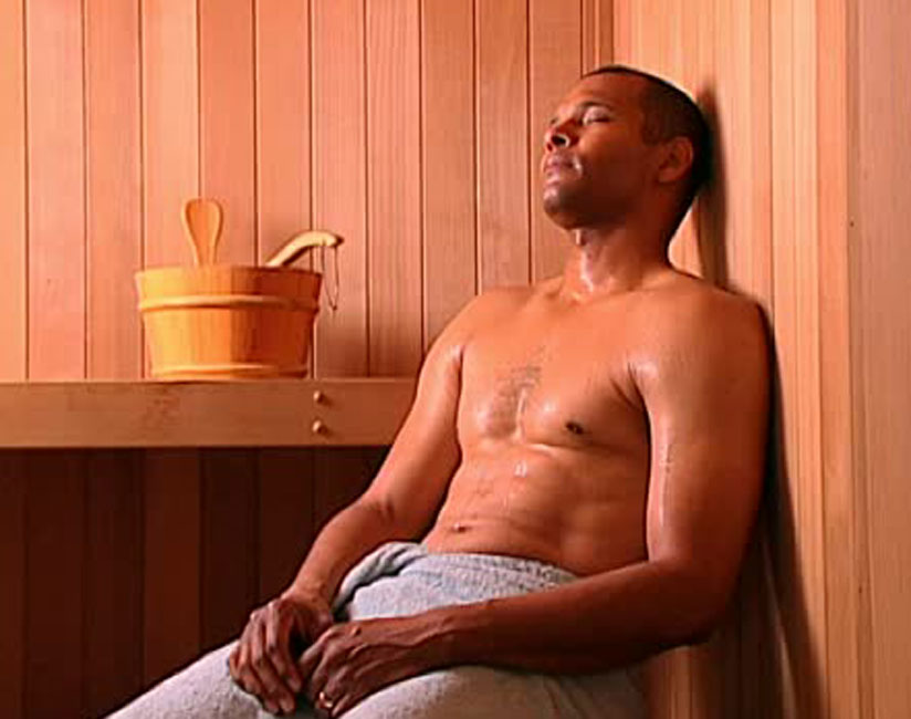 A man in a sauna. (Net photo)