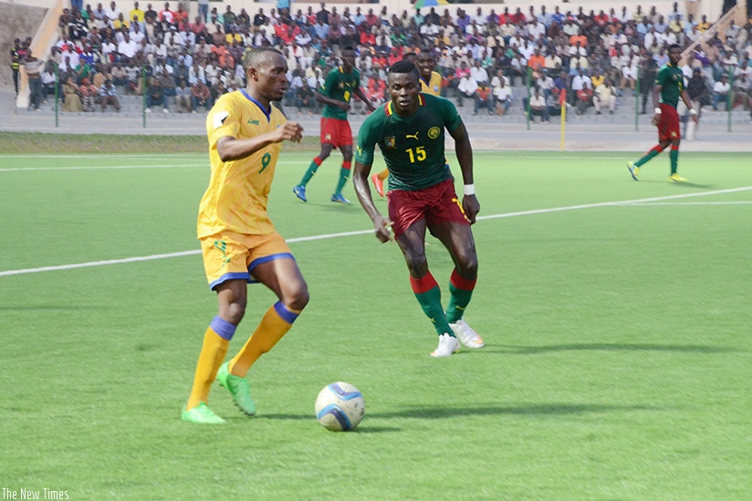 Gor Mahia striker Jacques Tuyisenge (L) is also part of Amavubi 30 man provisional squad that report to camp tomorrow.  (Sam Ngendihimana)