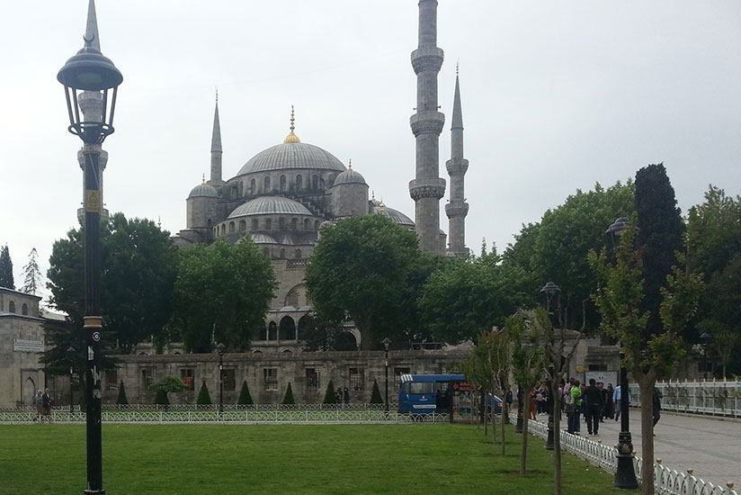 The famous Blue Mosque built from 1609. (Allan Brian Ssenyonga)