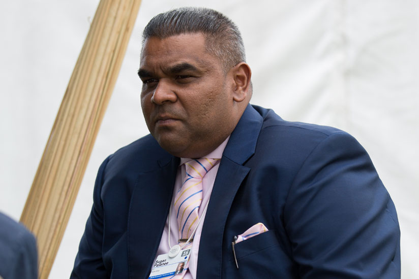 Palanee speaks during the interview with The New Times. (T. Kisambira)