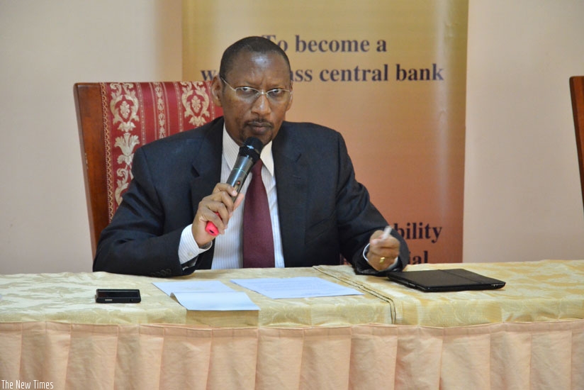 Rwangombwa called for impactful reporting. (Appolonia Uwanziga)