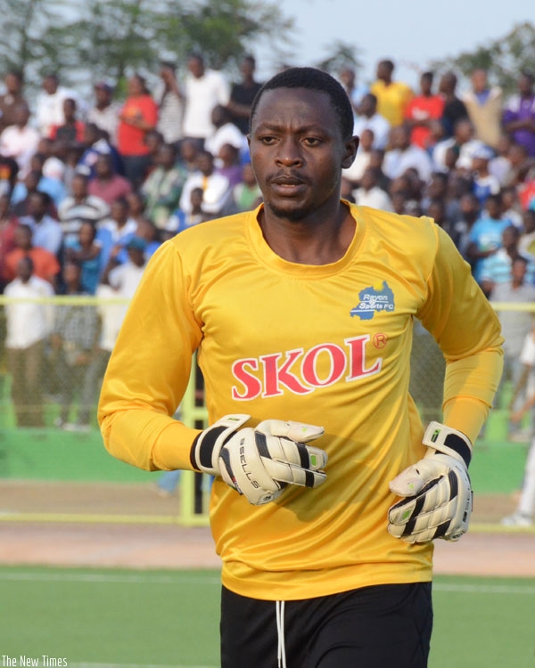 Rayon Sports  captain and goalkeeper Jean Luc Ndayishimiye. (File)