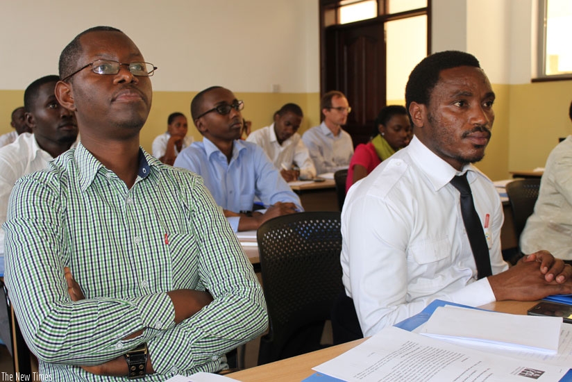 Local economists and statisticians during a past training. (P. Tumwebaze)