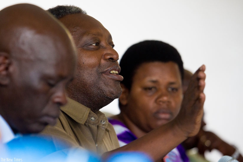 MP Juvenal Nkusi, the chairperson of PAC, asks a question during a past hearing. (Timothy Kisambira)