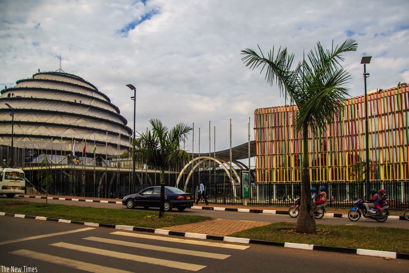 The Kigali Convention Centre will host most of the Africa Union Summit sessions. (Timothy Kisambira)