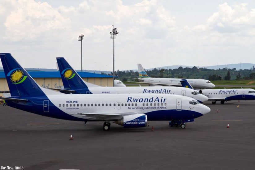 Rwandair planes at Kigali International Airport. (Net photo)