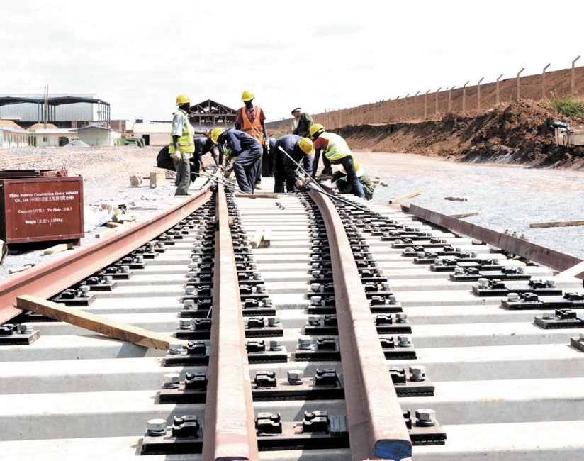 Construction of a Northern Corridor Standard Gauge Railway (SGR) project is on course. (File)