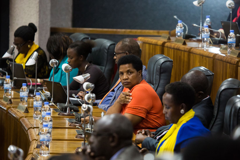 Lawmakers follow proceedings during the Budget Presentation. (Timothy Kisambira)
