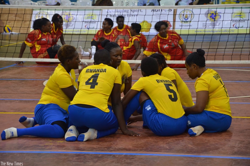 Rwanda women sitting volleyball team has intensified preparations for 2016 Rio Paralympic Games. (Courtesy)