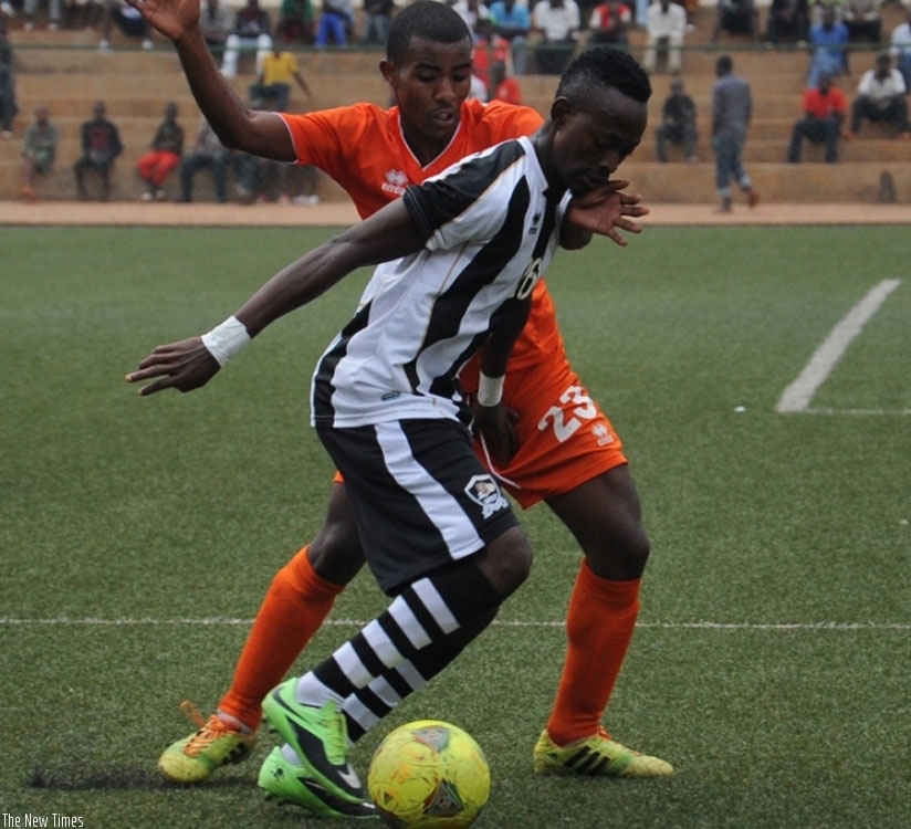 Issa Bigirimana scored the lone goal of the game to take the military side closer to the title. (File)