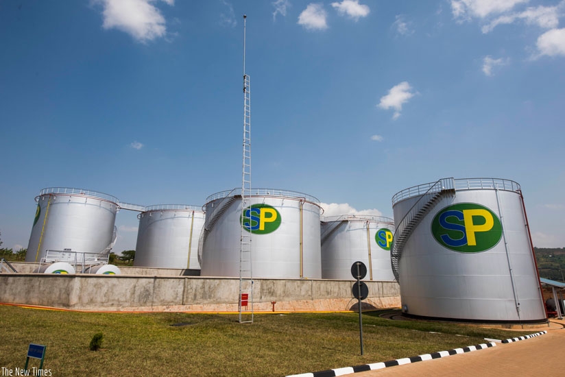 The SP Rusororo fuel depot after completion. The facility will have 22 million litres capacity. (Village Urugwiro)