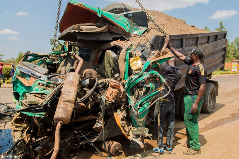 The ill-fated truck that was involved in the fatal accident last week that has so far claimed the lives of seven people. (File)