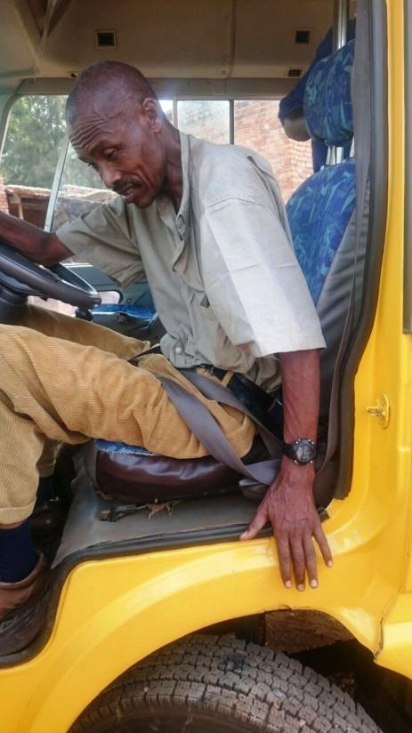 A Breathalyzer test showed that Michel Ntakirutimana was excessively drunk while driving a school bus. 