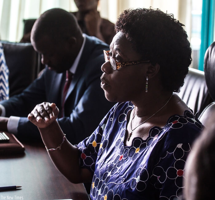 Dr Mukabaramba speaks during a past event. (T.Kisambira)