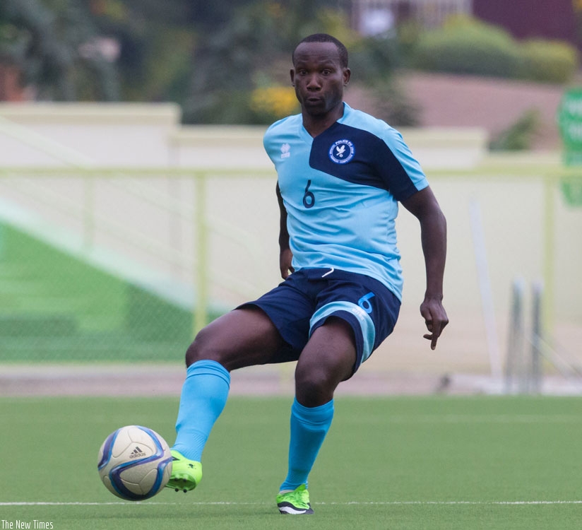 Fabrice Twagizimana missed his penalty as Police FC lost 7-6 in penalty shootouts against Amagaju. (T. Kisambira)