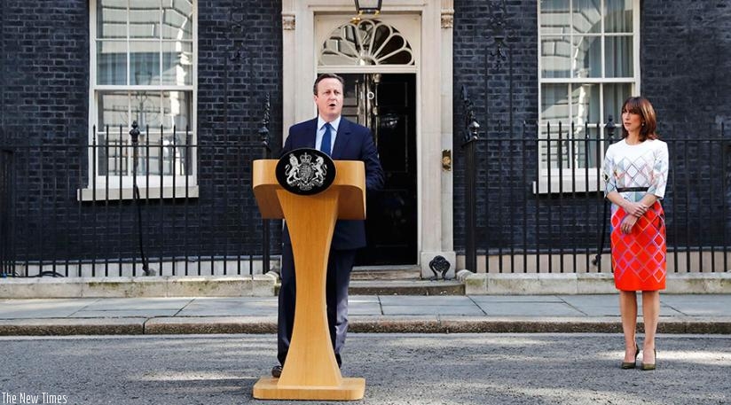 Britain's Prime Minister David Cameron speaks after Britain voted to leave the European Union (Net photo)