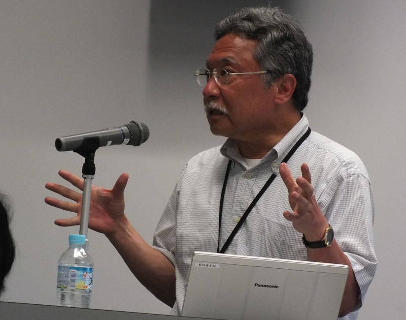 Hirona addresses African journalists on Monday. (Peterson Tumwebaze)