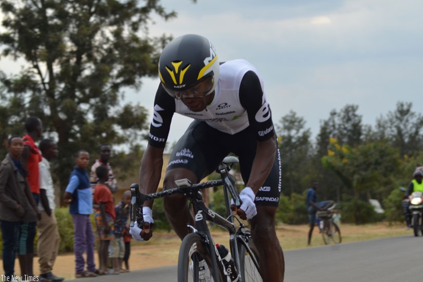 Adrien Niyonshuti will represent Rwanda at the forthcoming 2016 Rio Olympics cycling road race. (S. Ngendahimana)