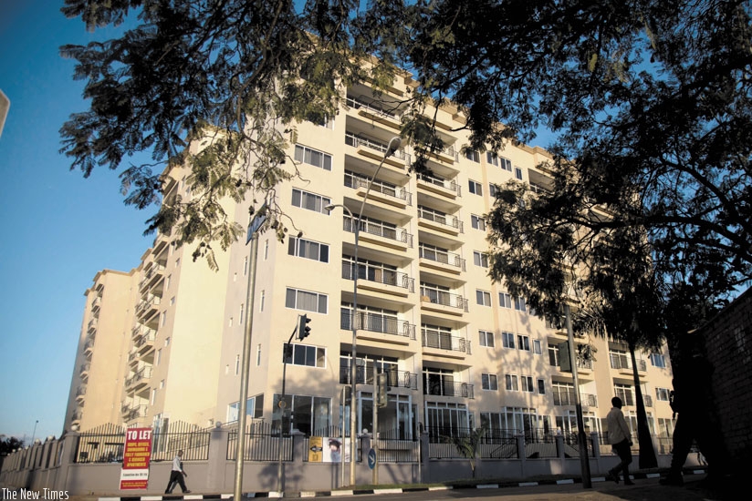 One of the new apartments in downtown Kigali. (Timothy Kisambira)