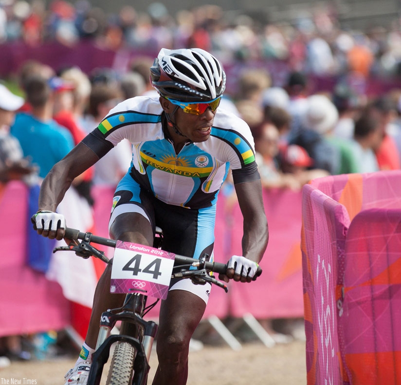 Niyonshuti competed in the Mountain Bike category at the London Olympic Games four years ago. Courtesy