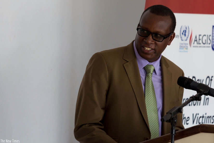 Executive Secretary of the National Commission for the Fight against Genocide (CNLG), Dr. Jean-Damascene Bizimana. (File)