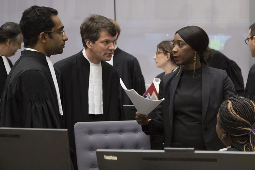 ICC judges in consultation during a past trial. /Internet photo.