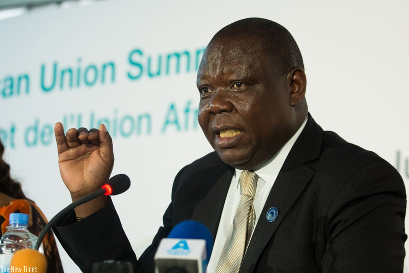 Dr. Joseph Chilengi, the presiding Officer of the Economic, Social and Cultural Council (ECOSOCC) of the Union said that the ICC has failed to adhere to international justice system. / Timothy Kisambira