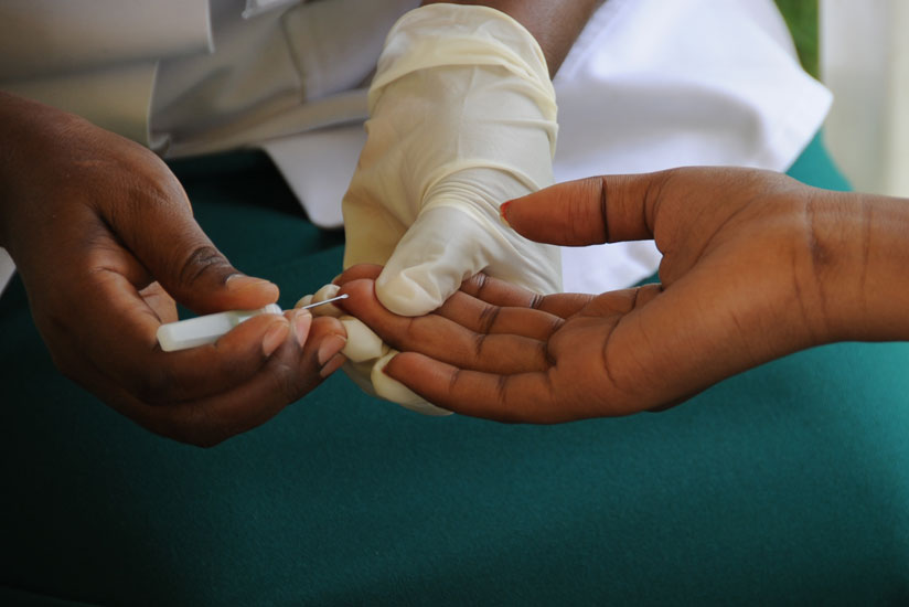 A person tests for HIV at King Faisal Hospital, Kigali. / File
