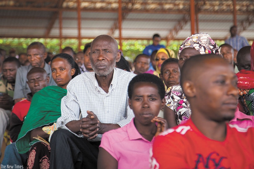 Participants follow proceedings during the land registration week launch in Kigali, yesterday. (Photo.Nadege Imbabazi)