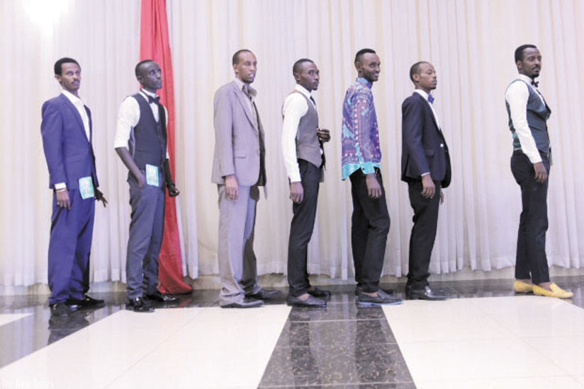 A cross section of contestants vying for the Mr. UTB title. All photos by Remy Niyingize.