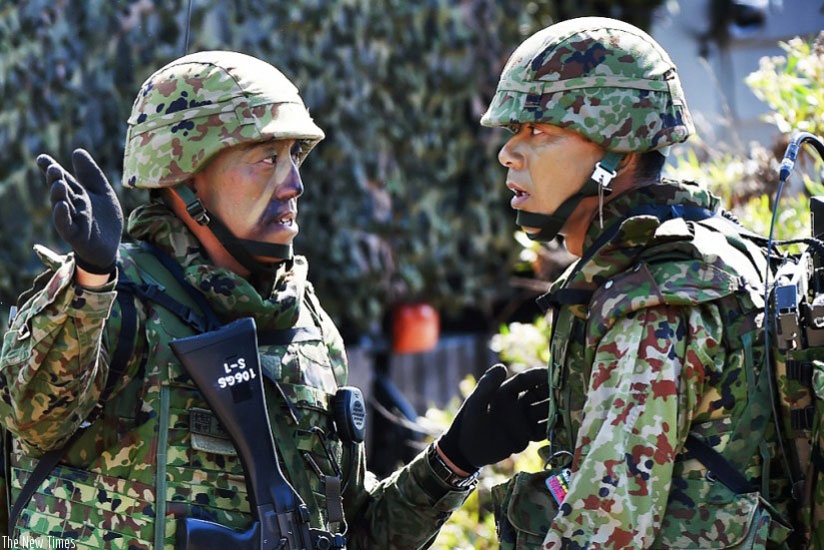 Some of the UN peacekeepers in the war-torn South Sudan. (Internet photo)