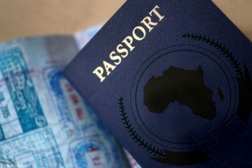 The African passport was launched on Sunday. / Internet photo.