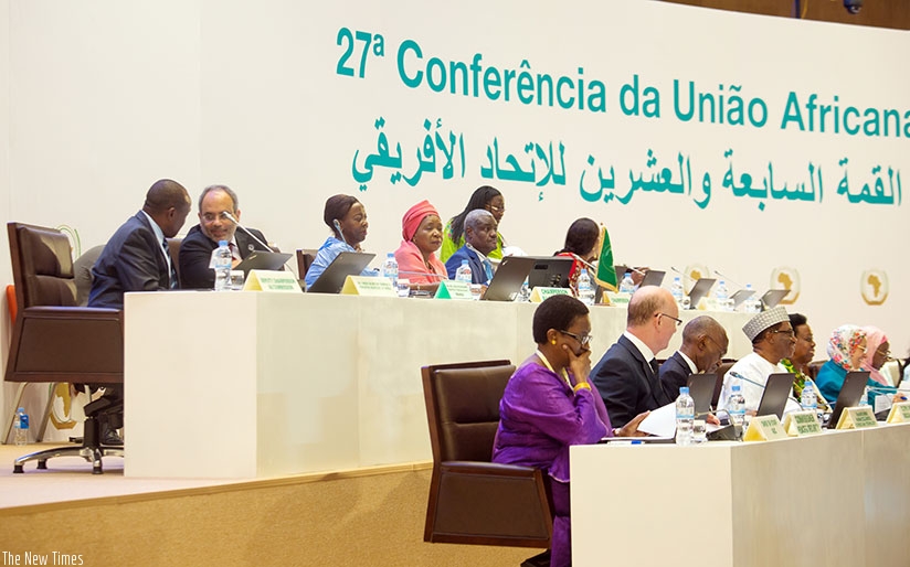 Delegates during one of the sessions at the just-concluded AU Summit in Kigali. / File.