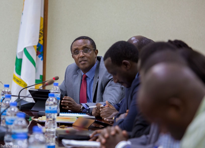 Dr Biruta speaks during a past event. (T.Kisambira.)