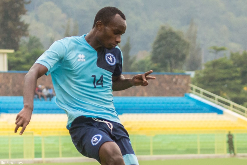 Rwanda international Danny Usengimana scored 16 league goals in his first season with Police FC. / Timothy Kisambira