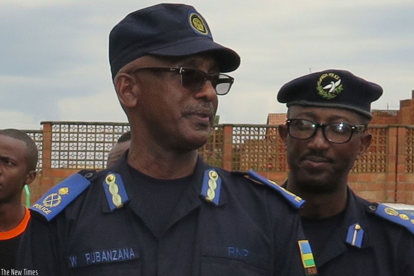 Rubanzana explains to officials how Isange Mobile Clinic will help victims during a  special anti-Gender Based violence and violence against children campaign. (Courtesy)