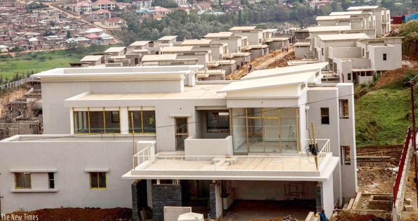Some of the high-end housing units being constructed in Gasabo. / File.