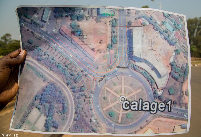 An architectural impression of the roads connecting to the Kimihurura/KBC roundabout.