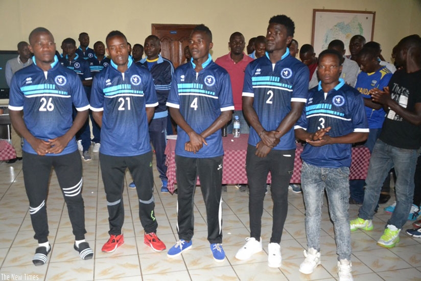 Some of Police FC's new signings being unveilled on Monday as the club prepares for the 2016-17 season. (Courtesy)