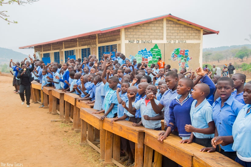 Gatebe primary school was inaugurated on Thursday in Rwimiyaga Sector, Nyagatare District. / Faustin Niyigena.