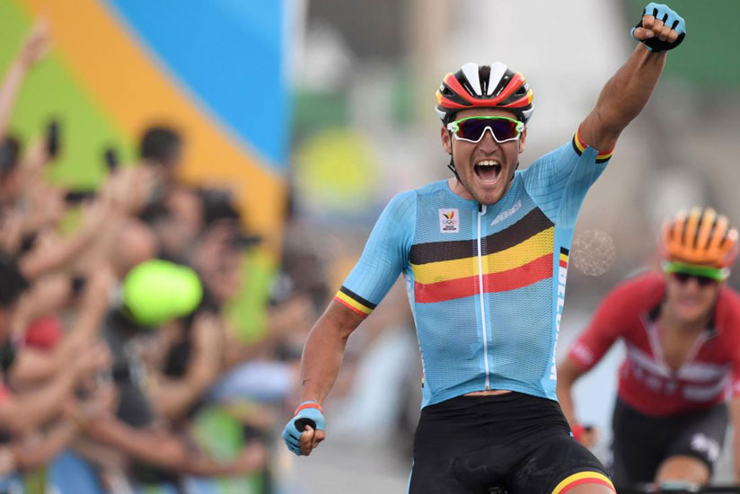 Avermaet wins Rio 2016 Olympics men's road race as Geraint Thomas and favourite Vincenzo Nibali crash out during dramatic final descent. / Internet photo.
