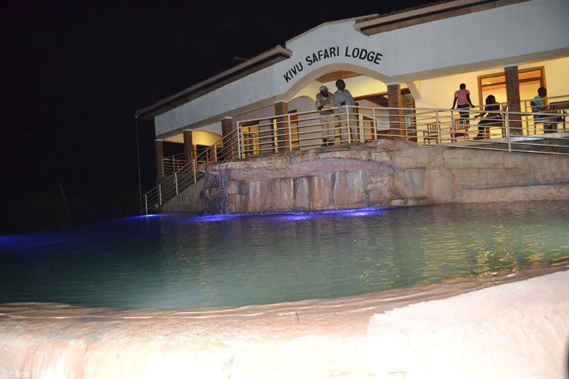A swimming pool designed from the rock in the Peninsula gives a spectacular view. / Jean d'Amour Mbonyinshuti.