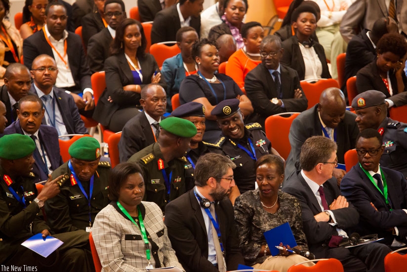 Participants follow proceedings during the CISSA meeting in Kigali last week. / Timothy Kisambira.
