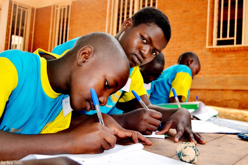 At the 'LitCamp', girls go through reading and writing sessions. (All photos by Lydia Atieno)