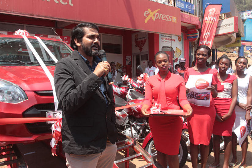 Singh speaks at the launch of the second Tunga promotion at Nyabugogo. / Donata Kiiza.