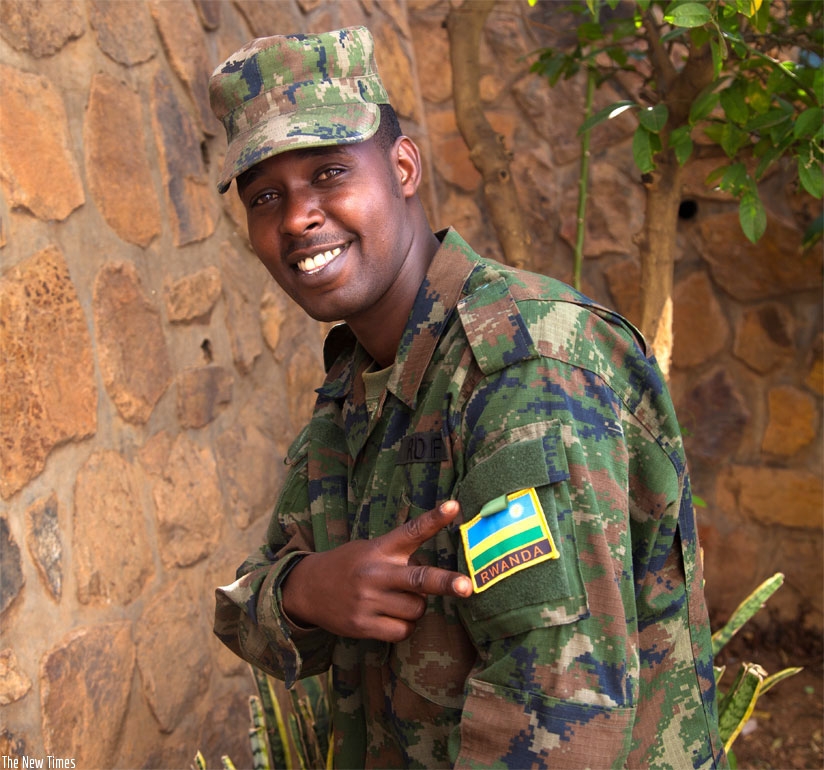 Sambi T, a member of the Kama Jeshi Family music group, along with Sgt Robert, at The New Times offices last week. He had visited the newspaper to promote his new single 'Ibohoka'.....