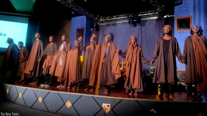 Mboka features original writing and music from Rwandan artistes that fuses the genres of theatre, dance, and music. / / Remy Niyingize