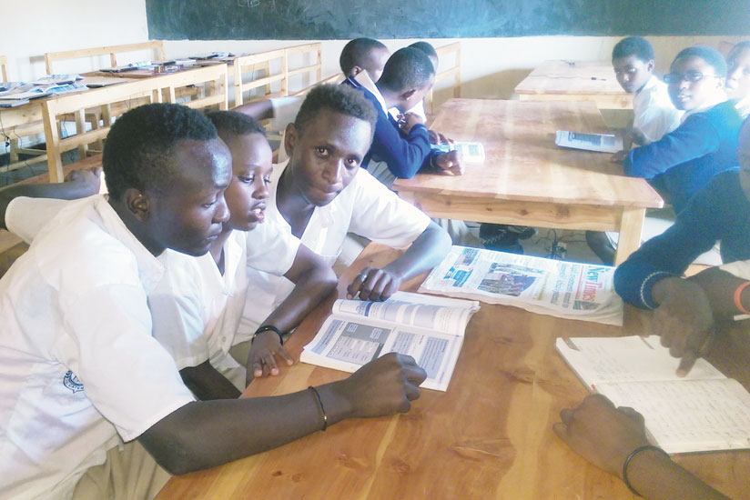 Students in a group discussion. Such activities are essential for the learner-centred approach to succeed. / Julius Bizimungu.