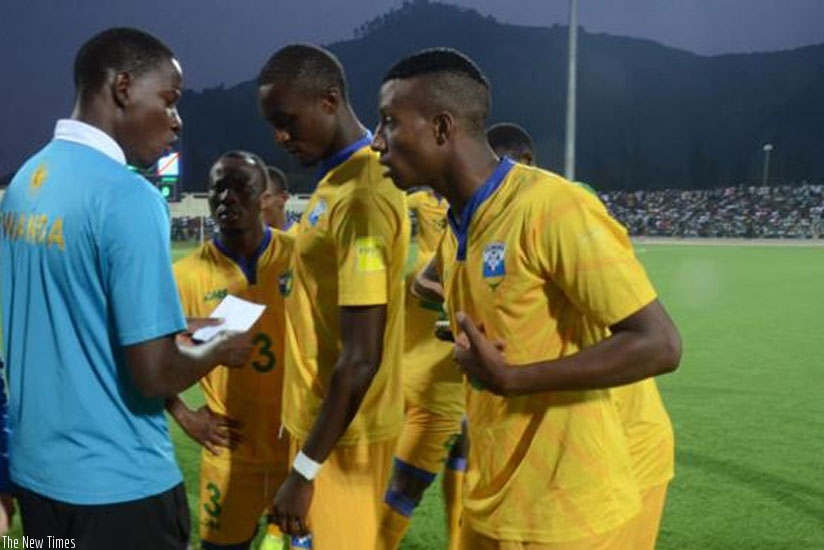 Mulisa gives instructions to Amavubi players during a past game. (File)